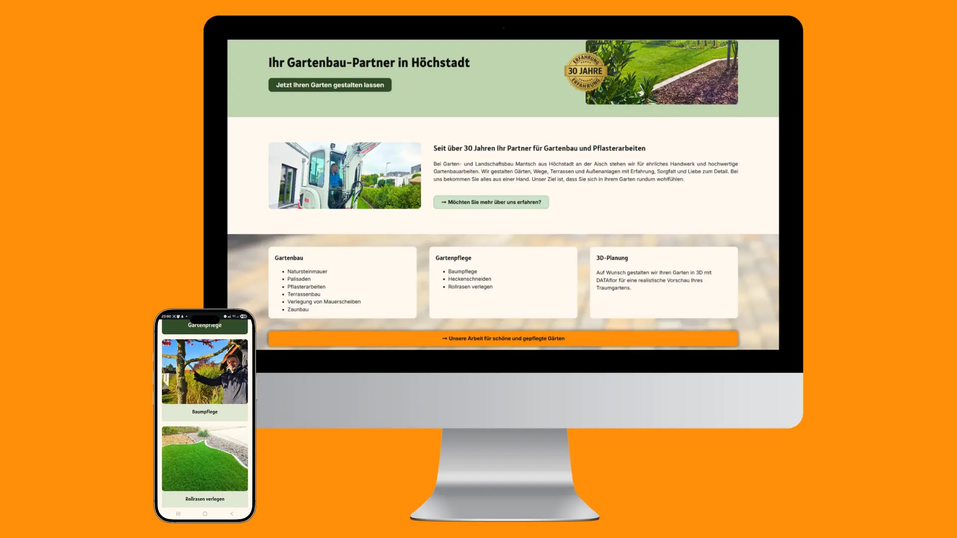 SEO-starke Website für regionales Gartenbauunternehmen SEO-starke Website für regionales Gartenbauunternehmen