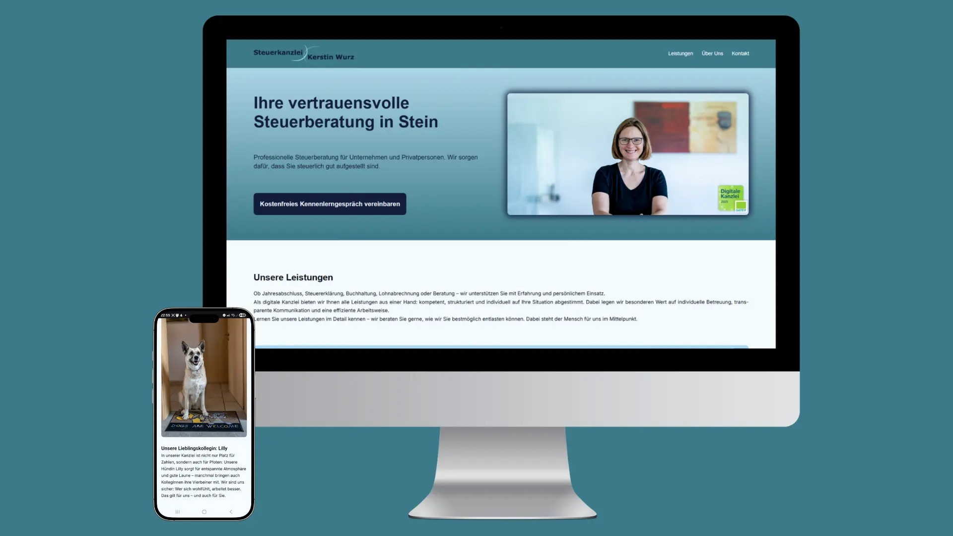 Moderne Website für eine engagierte Steuerkanzlei in Stein bei Nürnberg Moderne Website für eine engagierte Steuerkanzlei in Stein bei Nürnberg