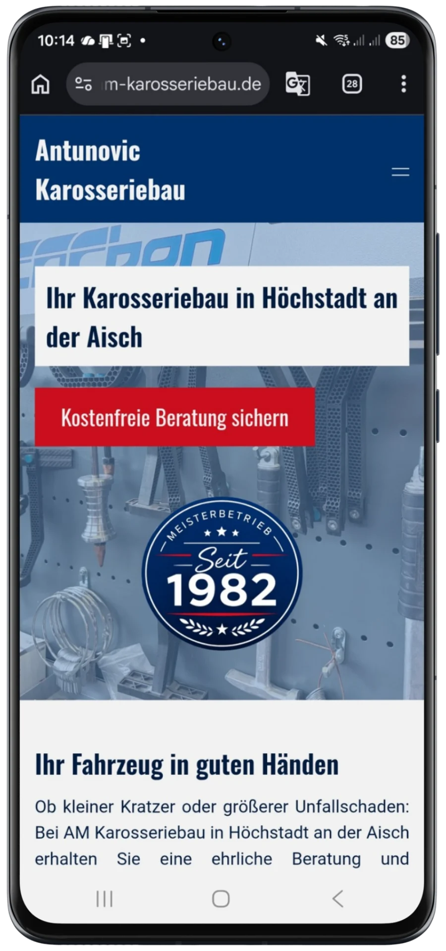 Mobile Startseite von AM Karosseriebau in Höchstadt an der Aisch